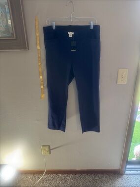 Avenue Navy Cropped Ponte Pants
